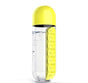 2pc 2-in-1 Water Bottle with 7-Day Pill Organizer - 600ml BPA-Free, Portable & Leakproof(Yellow) V888-ELOSUNG25823