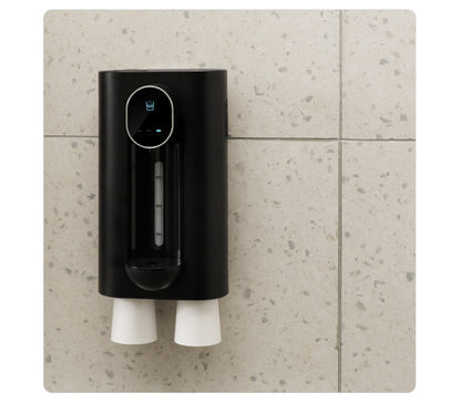 Smart Automatic Mouthwash Dispenser - Wall-Mounted, 3 Adjustable Levels, LED Display & Magnetic Cups(white) V888-ELOSUNG25832