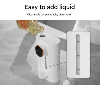 Smart Automatic Mouthwash Dispenser - Wall-Mounted, 3 Adjustable Levels, LED Display & Magnetic Cups(Black) V888-ELOSUNG25833