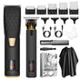 Professional 2-in-1 Cordless Hair Clipper & Trimmer Kit with LED Display & 5-Speed Fine Tuning(Black) V888-ELOSUNG25884