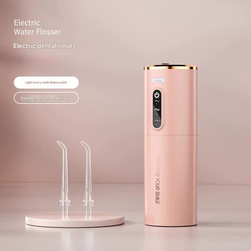 Portable Electric Water Flosser - USB-C Rechargeable, Multiple Modes, Gingival Protection(Pink) V888-ELOSUNG25888