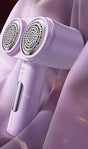 Dual-Head Electric Lint Remover - USB-C Rechargeable, LED Display, 6-Size Honeycomb Mesh(Purple) V888-ELOSUNG25892