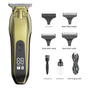 Professional Electric Hair Clipper & Beard Trimmer - USB Rechargeable, LED Display(gold) V888-ELOSUNG25912