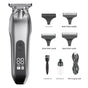 Professional Electric Hair Clipper & Beard Trimmer - USB Rechargeable, LED Display(Silver) V888-ELOSUNG25914