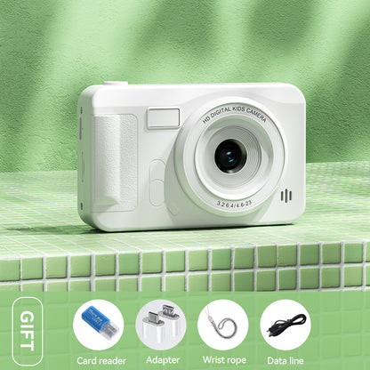 Student HD Digital Camera - 44MP, 8x Zoom, Autofocus, Dual Lens, Type-C Charging (white) V888-ELOSUNG25915