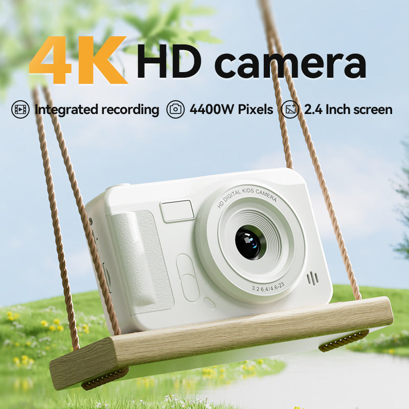 Student HD Digital Camera - 44MP, 8x Zoom, Autofocus, Dual Lens, Type-C Charging (Pink) V888-ELOSUNG25916