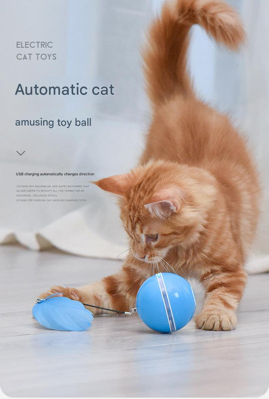 Smart USB Rechargeable Pet Interactive Rolling Ball(pink) V888-ELOSUNG25937