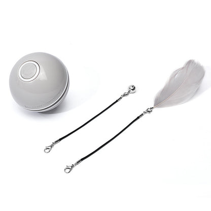 Smart USB Rechargeable Pet Interactive Rolling Ball(Gray) V888-ELOSUNG25940