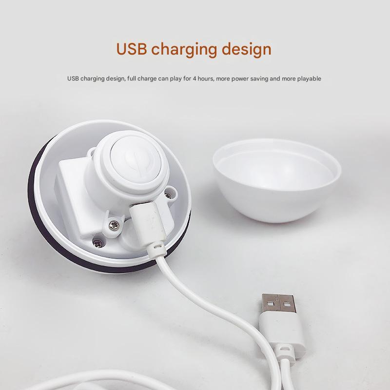 Smart USB Rechargeable Pet Interactive Rolling Ball(Gray) V888-ELOSUNG25940