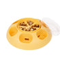 Interactive Pet Slow Feeder & Puzzle Toy - Press to Dispense Food, Improves Digestion(yellow) V888-ELOSUNG25941