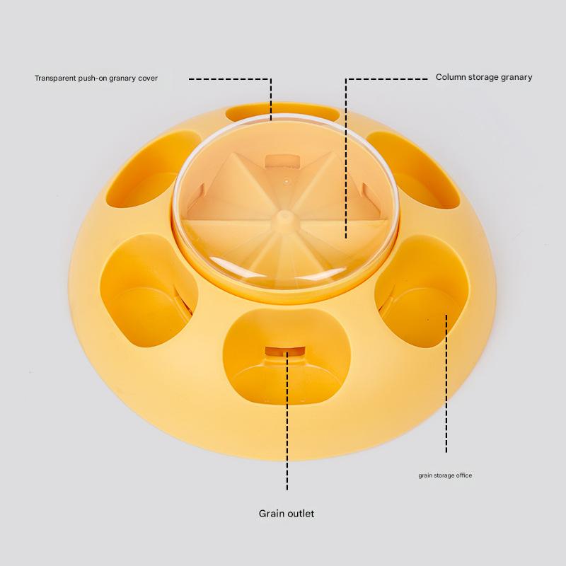 Interactive Pet Slow Feeder & Puzzle Toy - Press to Dispense Food, Improves Digestion(green) V888-ELOSUNG25942