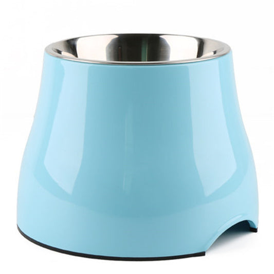 Elevated Pet Feeding Bowl with Stainless Steel Inner - Promotes Healthy Digestion & Reduces Neck Strain(blue) V888-ELOSUNG25944