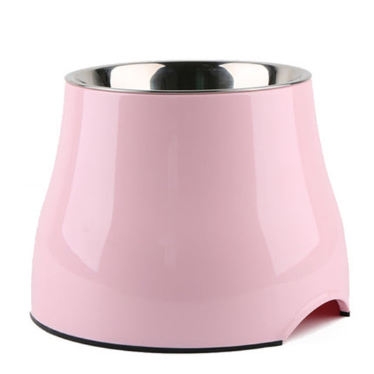 Elevated Pet Feeding Bowl with Stainless Steel Inner - Promotes Healthy Digestion & Reduces Neck Strain(Pink) V888-ELOSUNG25945