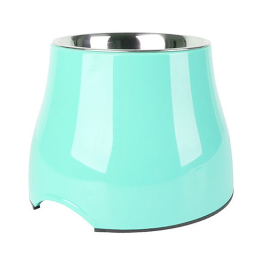 Elevated Pet Feeding Bowl with Stainless Steel Inner - Promotes Healthy Digestion & Reduces Neck Strain(Green) V888-ELOSUNG25946