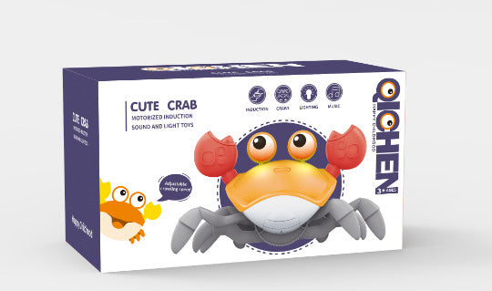 Interactive Crawling Crab Baby Toy with Music, Lights & Obstacle Avoidance(Orange) V888-ELOSUNG25952