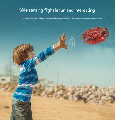 Hand-Controlled UFO Mini Drone with LED Lights & Obstacle Avoidance(pink) V888-ELOSUNG25968