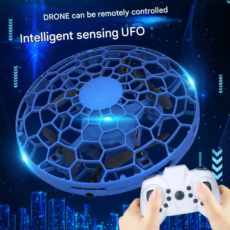 Hand-Controlled UFO Mini Drone with LED Lights & Obstacle Avoidance(green) V888-ELOSUNG25969