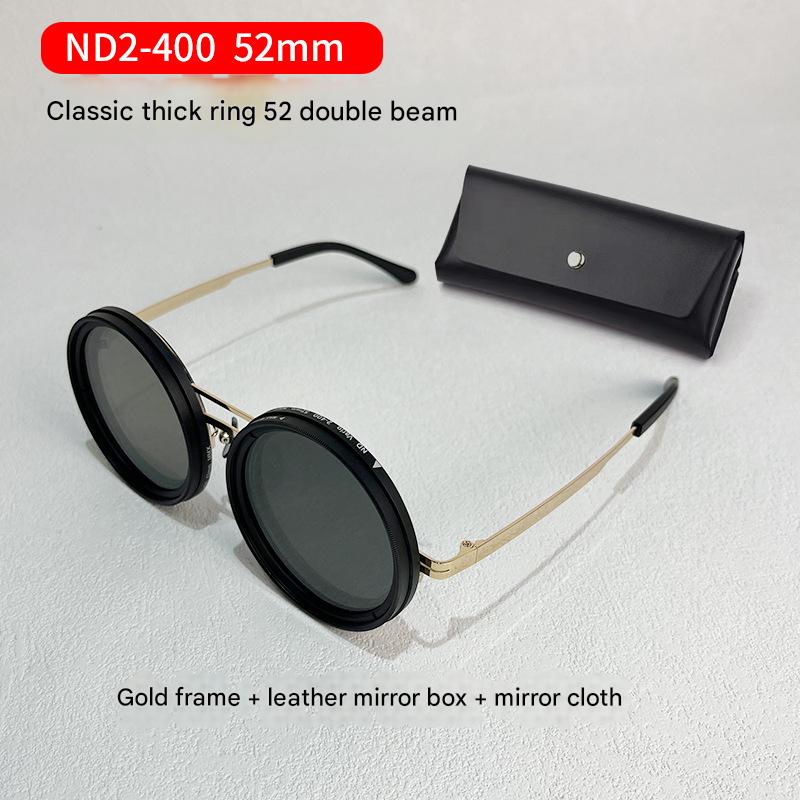 Adjustable ND9 Filter Sunglasses,Steampunk Retro Design with Polarized HD Anti-Glare Lenses(gold) V888-ELOSUNG25983
