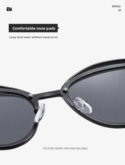2-pcs Brown Elegant Women's Cat Eye Sunglasses - Anti-Glare, Lightweight Frame V888-ELOSUNG26001