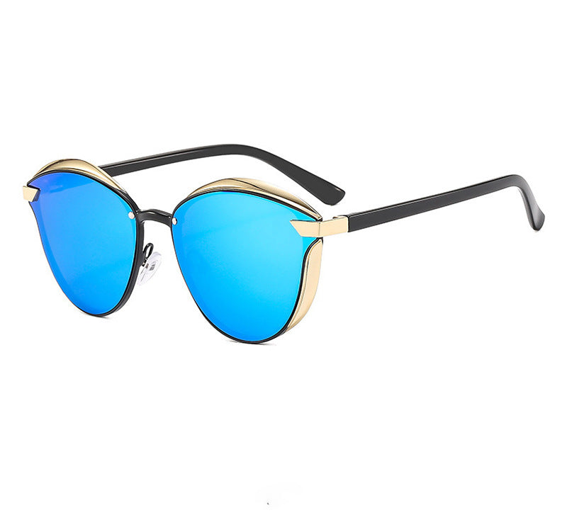 2-pcs Blue Elegant Women's Cat Eye Sunglasses - Anti-Glare, Lightweight Frame V888-ELOSUNG26002