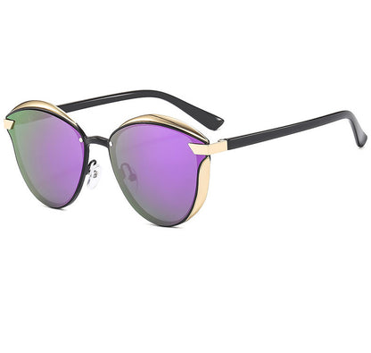 2-pcs Purple Elegant Women's Cat Eye Sunglasses - Anti-Glare, Lightweight Frame V888-ELOSUNG26003