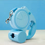 Green 3M Retractable Dog Leash - Built-in LED Light (No Batteries) and Bag Holder V888-ELOSUNG26015