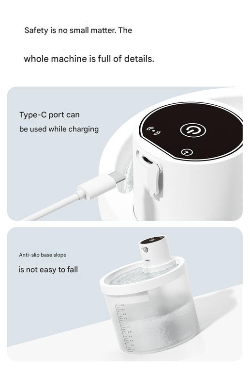 Black Wireless Automatic Pet Water Fountain - 2.2L Motion Sensor Dispenser V888-ELOSUNG26019