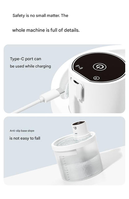 Orange Wireless Automatic Pet Water Fountain - 2.2L Motion Sensor Dispenser V888-ELOSUNG26021