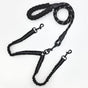 Black Pet Double-Ended Rope + 1.5M Leash - Easy to walk two dogs, tangle-free design V888-ELOSUNG26034