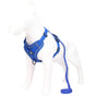 Blue Reflective Mesh Dog Harness and Leash Set - Adjustable No-Pull Vest - XL V888-ELOSUNG26042