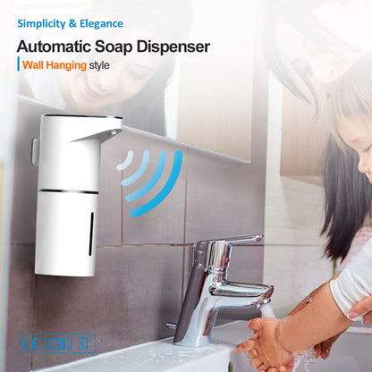 White Automatic Foaming Soap Dispenser - USB Rechargeable, Touchless Infrared Sensor V888-ELOSUNG26047