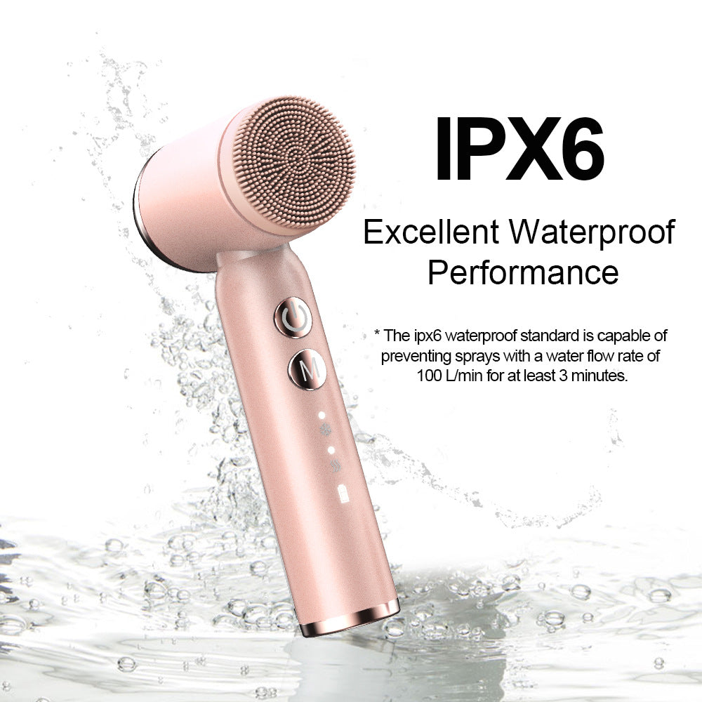 Green 6-in-1 Electric Facial Cleansing Brush Set - Rechargeable & Waterproof V888-ELOSUNG26051