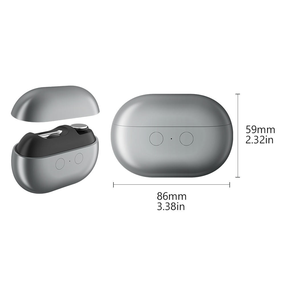 Black Multi-Function Electric Nail File - Built-in Storage Space, LED Light, Quiet Operation V888-ELOSUNG26052