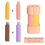 Light pink suit Silicone Travel Bottles Set (4 Pack, 60ml) - Leakproof Refillable & Squeezable V888-ELOSUNG26060