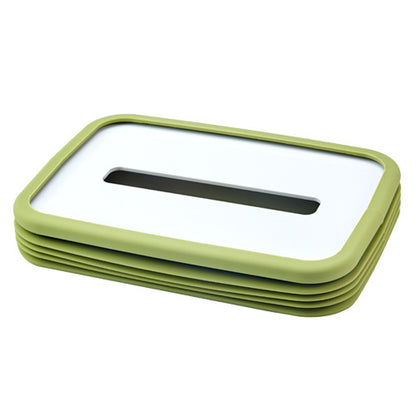 2-pcs Green Silicone Tissue Box Holder - Automatic Self-Lowering Dispenser V888-ELOSUNG26064