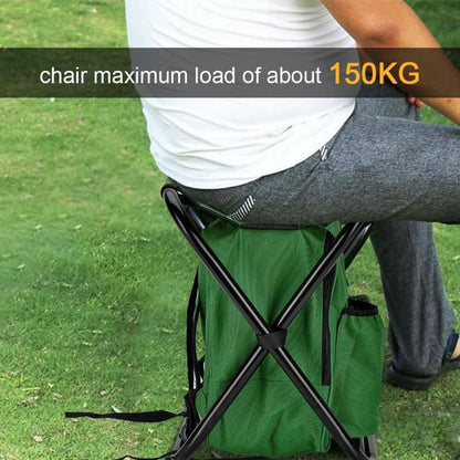 Blue Insulated Cooler Backpack Chair - Foldable Stool for Picnics & BBQ V888-ELOSUNG26076