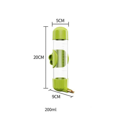 Green Automatic Bird Water Feeder Bottle (200ml) - Leakproof No-Drip Dispenser for Parrots V888-ELOSUNG26085