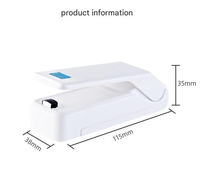Kitchen Gadget: Portable Heat Sealer - Seals Bags, Cuts, Holds Phone V888-ELOSUNG26093
