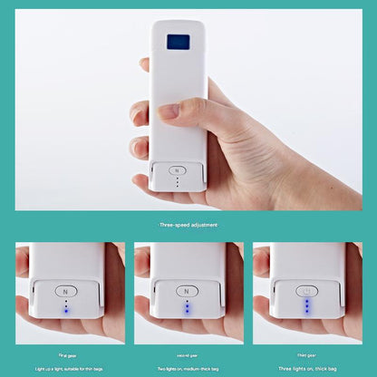 Kitchen Gadget: Portable Heat Sealer - Seals Bags, Cuts, Holds Phone V888-ELOSUNG26093