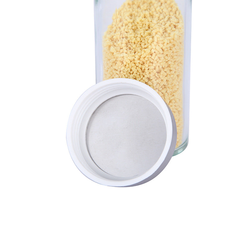 Modern stainless steel square spice revolving rack with 16 (88 ml each) empty glass jars V888-ELOSUNG26117