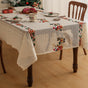 Embroidered Christmas Tablecloth - Embroidered Santa Claus, Reindeer (140*240cm) V888-ELOSUNG26139