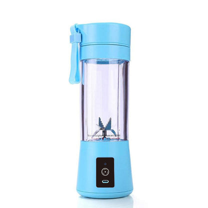 Blue Portable Blender USB Rechargeable - Personal Size Smoothie Maker On The Go V888-ELOSUNG26153