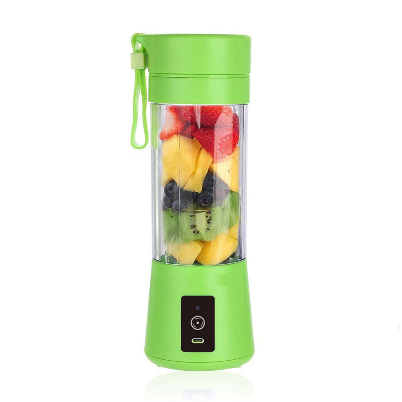 Green Portable Blender USB Rechargeable - Personal Size Smoothie Maker On The Go V888-ELOSUNG26158