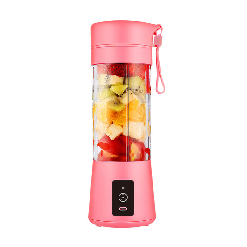 Pink Portable Blender USB Rechargeable - Personal Size Smoothie Maker On The Go V888-ELOSUNG26159
