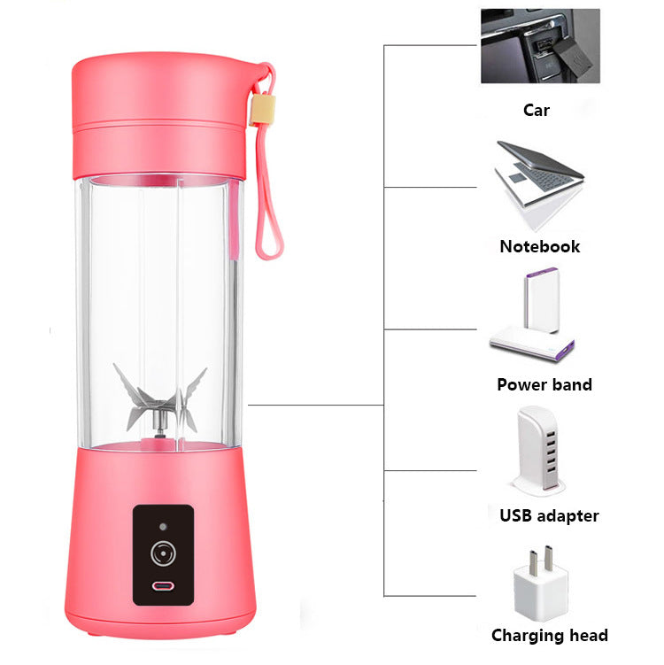 Light Purple Portable Blender USB Rechargeable - Personal Size Smoothie Maker On The Go V888-ELOSUNG26161