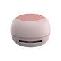 Pink Cordless Tabletop Crumb Sweeper - USB Rechargeable Mini Vacuum for Desk
