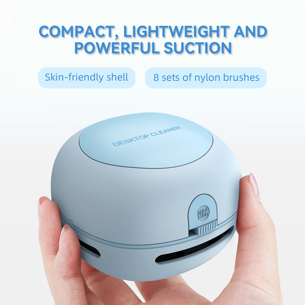Green Cordless Tabletop Crumb Sweeper - USB Rechargeable Mini Vacuum for Desk V888-ELOSUNG26169