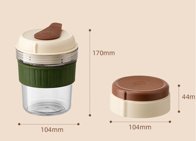 2-in-1 Ice Cube Maker Tumbler - Portable Cup with Integrated Silicone Ice Tray & Lid (1 cup + 3 ice tray) V888-ELOSUNG26171