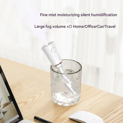 White 2 in 1 Cool Mist Humidifier and Facial Moisturizer - USB Rechargeable Portable Nano Sprayer V888-ELOSUNG26187