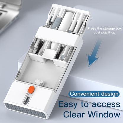 White 22-in-1 Electronics Cleaning Kit - for Keyboards, Airpods, Laptops, Cell Phones, Cameras V888-ELOSUNG26191